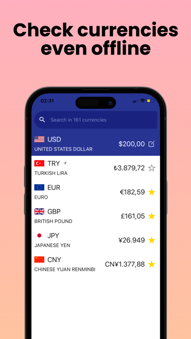 Travel Money Exchange Screenshot