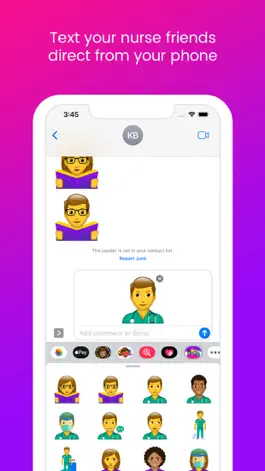 Game screenshot Nurse Emoji Keyboard Stickers hack