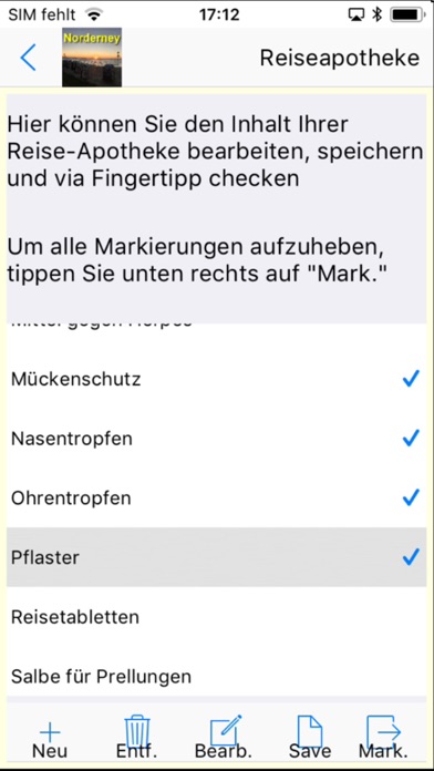 Norderney App für den Urlaub Screenshot