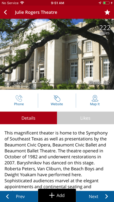 Beaumont Events Screenshot
