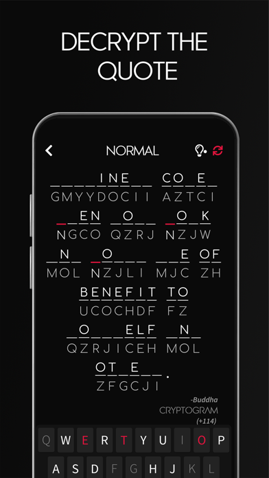 Cryptogram - Word Puzzle Game Screenshot