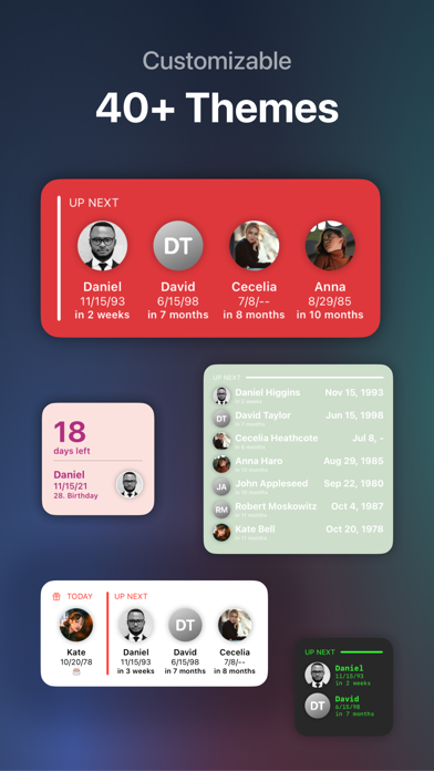 Happy Birthday Widget Screenshot