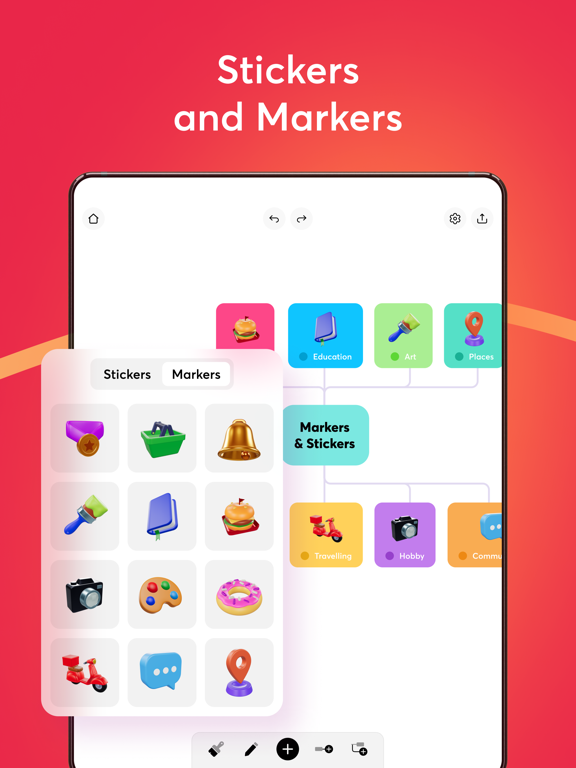 Mind Mapping iPad screenshot 4 - Productivity app