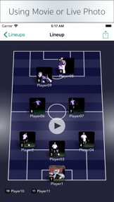 LineupMovie for Soccer screenshot
