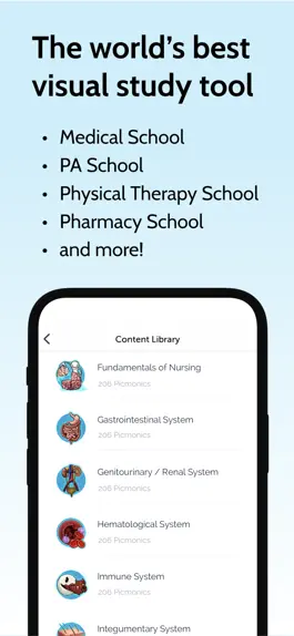 Game screenshot Picmonic Medical School Study mod apk