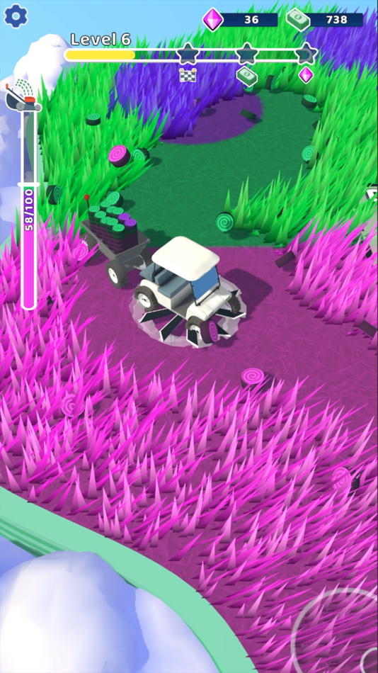 #2. Grass Master: Lawn Mowing 3D (iOS) 由: BoomHits sp. z o.o.