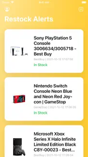 restock alerts (legacy) iphone screenshot 1