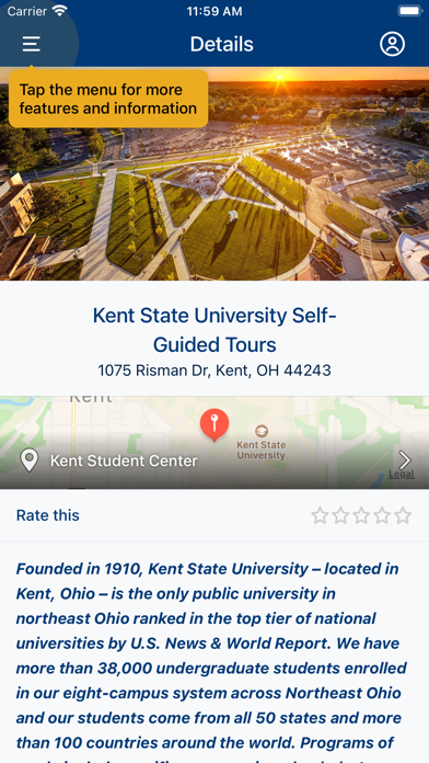 Kent State Admissions Screenshot