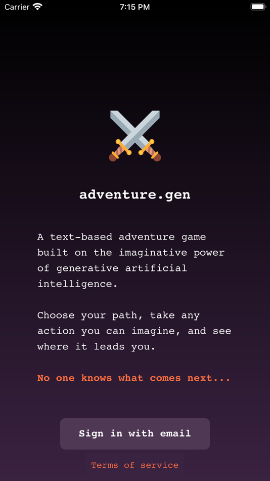 #2. adventure.gen (iOS) โดย: Benjamin Styles