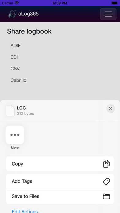aLog365 Screenshot