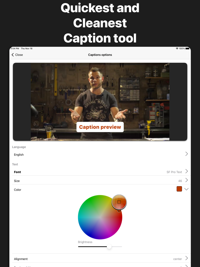 CaptionMe automatic subtitles