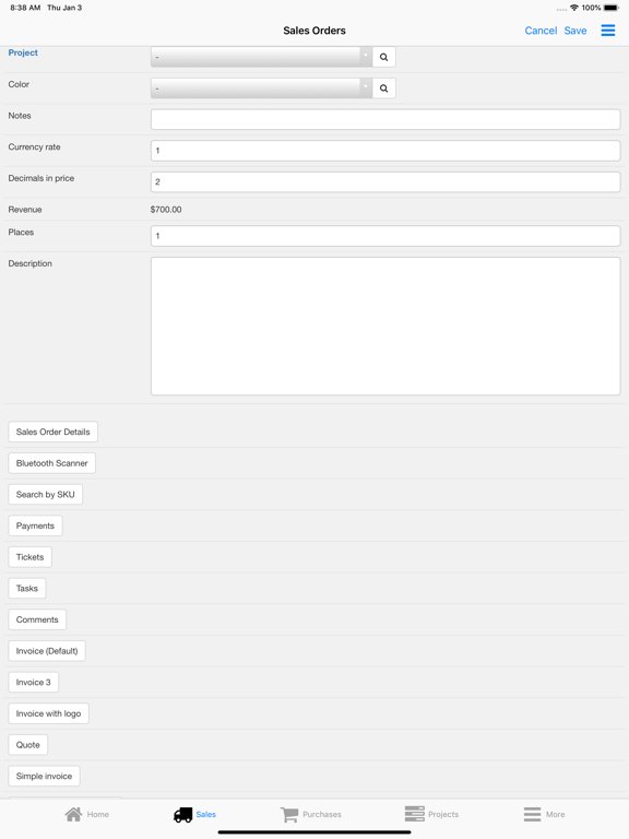 Nano Sales Manager iPad screenshot 4 - Business app