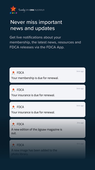 myFDCA Screenshot