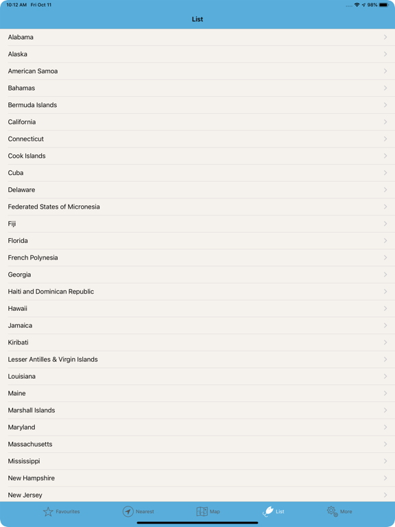 Tide Times US iPad screenshot 4 - Weather app