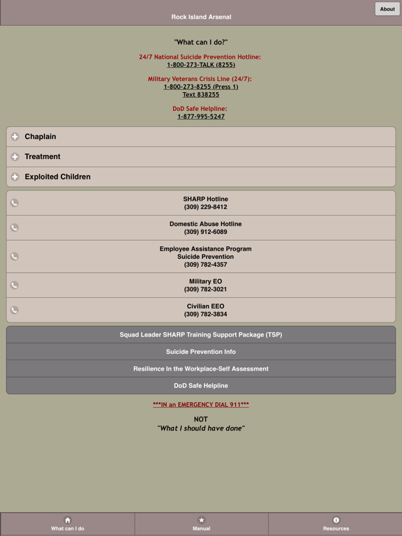 Screenshot #4 pour WeCare, Rock Island Arsenal