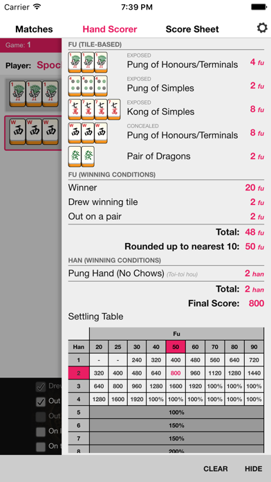 Mahjong Helper & Calculatorのおすすめ画像2