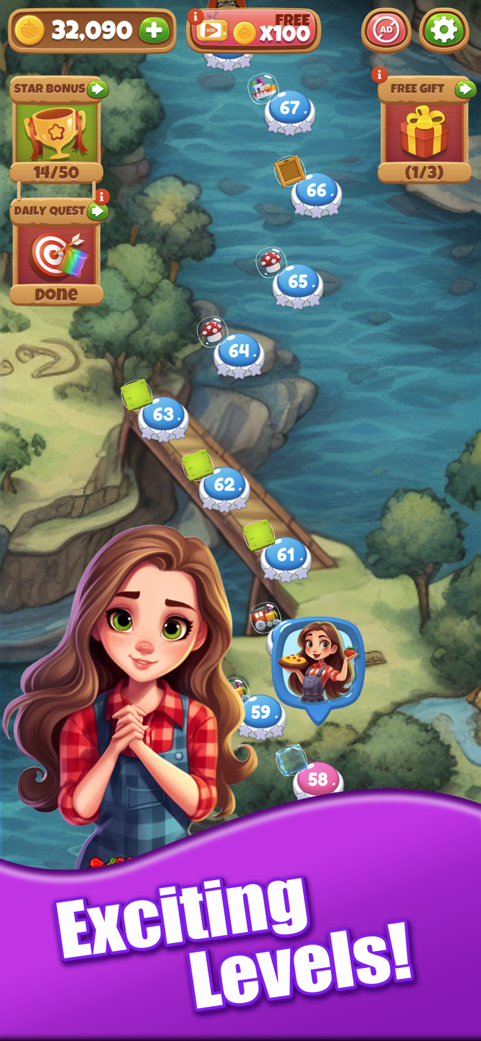 Fruit Quest Match 3 Game