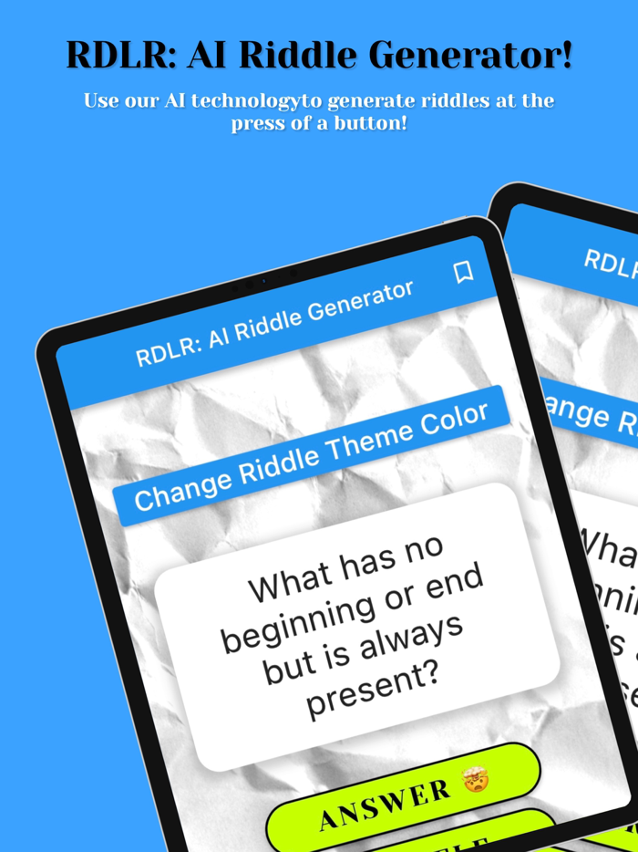RDLR AI Riddle Generator
