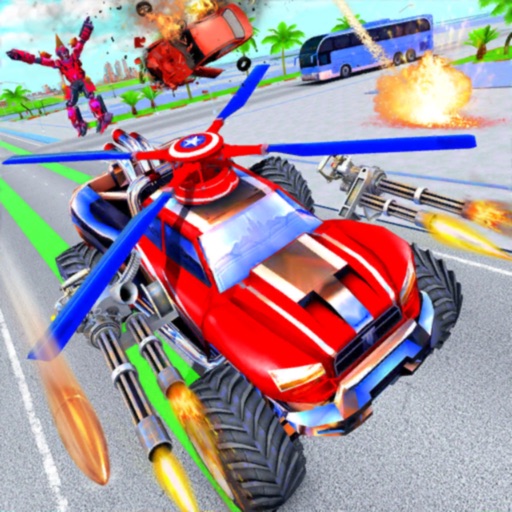 War Robots Flying Car Shooting iOS App