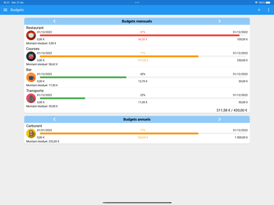 Screenshot #5 pour Fast Budget – Dépenses