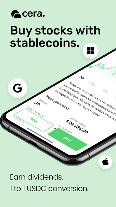Cera: Invest with Stablecoins Screenshot