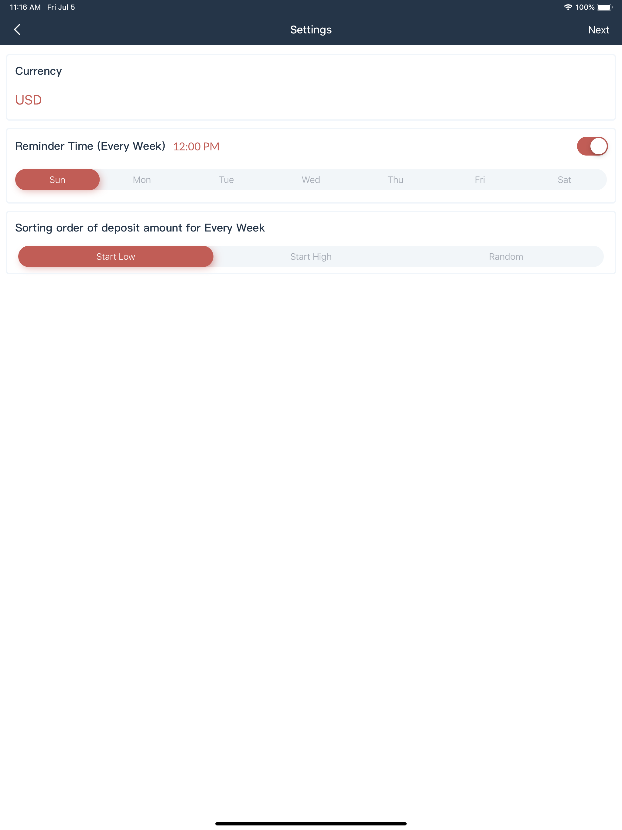 52 Weeks Money Challenge screenshot 8