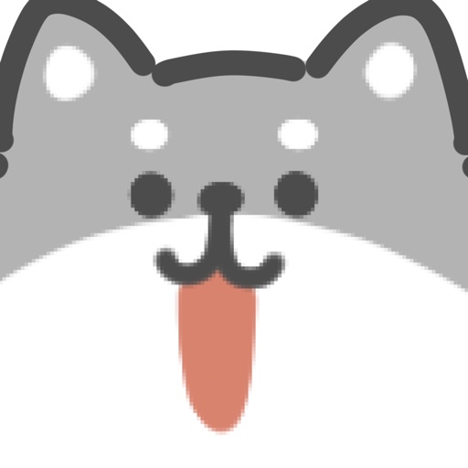 gray shiba inu sticker