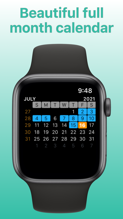 Watch Calendar - Monthly Screenshot