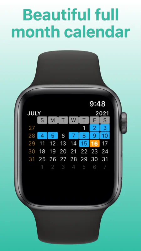 Watch Calendar - Monthly screenshot 1 of 10