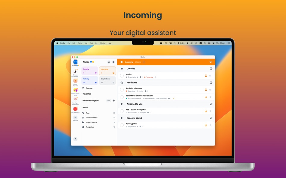 #3. Nozbe: Tasks & Projects (macOS) 由: Nozbe.com