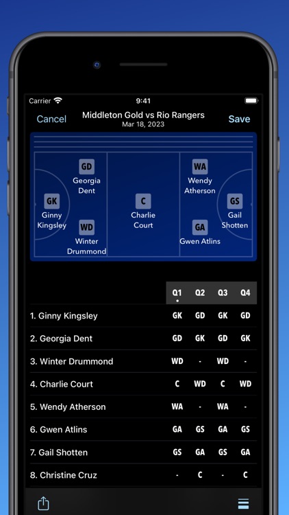Netball - Team Roster & Stats screenshot-6