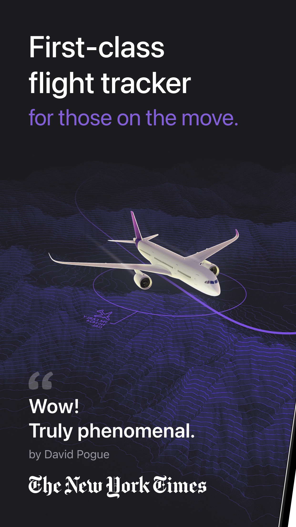 Screenshot do app Flighty – Live Flight Tracker