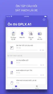 Ôn thi bằng lái xe máy a1 a2 iphone screenshot 1