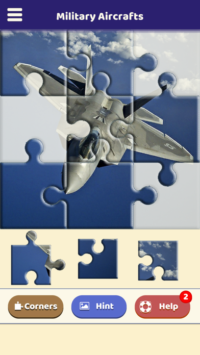 Military Aircrafts Puzzle Screenshot
