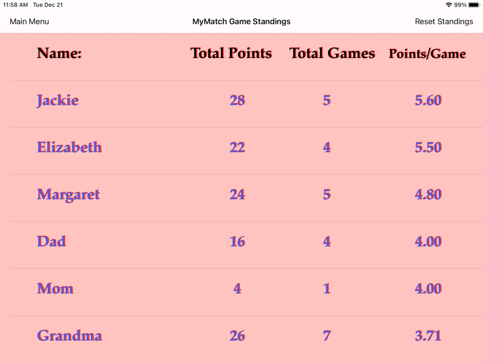 #6. MyMatchGame (iOS) 由: DONALD EWING