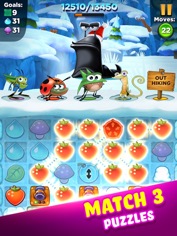 Screenshot #1 for Best Fiends - Match 3 Puzzles