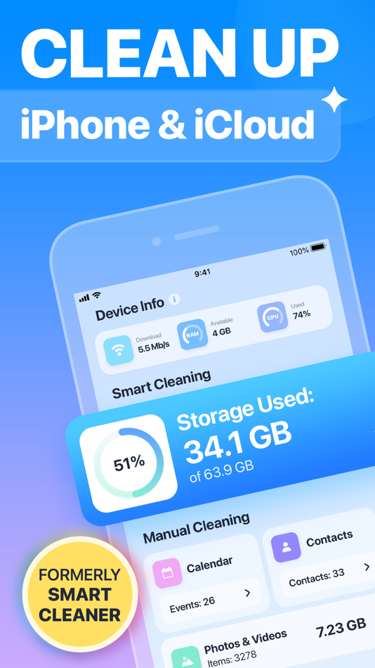 Cleaner Kit - Clean Up Storage - 4.78 - (iOS)