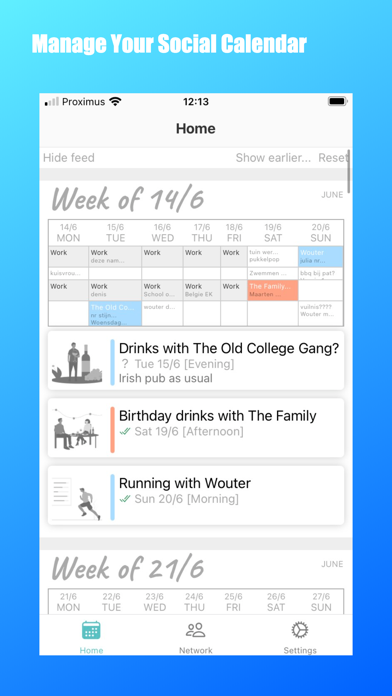 People Calendar Screenshot