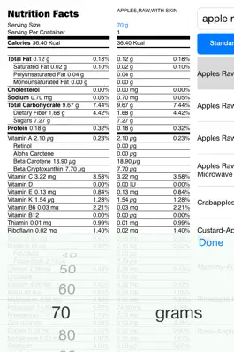 Game screenshot Nutrition Calculator for Food hack