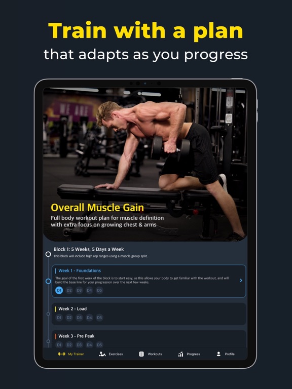 Workout Planner Gym Tracker App Voor IPhone IPad En IPod Touch 