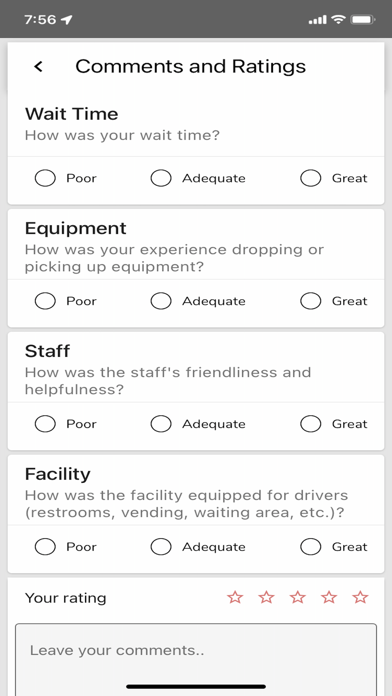 My Truckin' Mobile App Screenshot