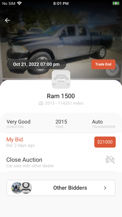 DriveBid Dealers Screenshot