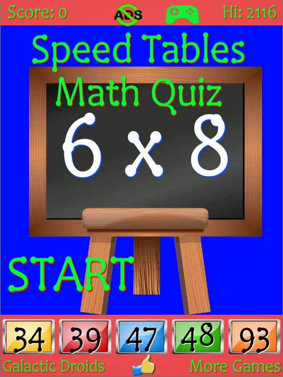 Screenshot #4 pour Speed Tables Math Quiz