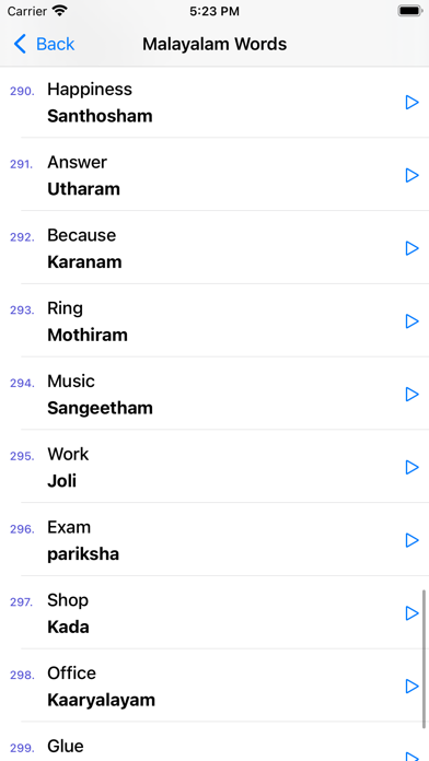 Learn Malayalam Language Screenshot