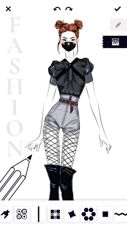 #6. Fashion Design Sketches: Style (iOS) 由: Pocket Art Studio