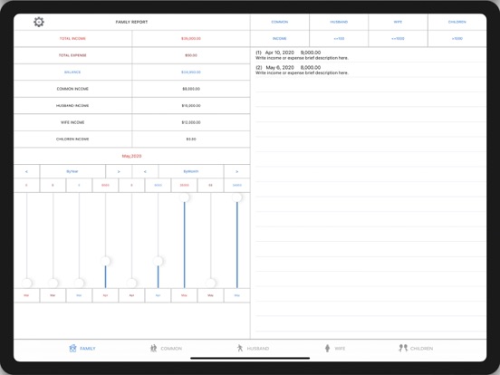 Screenshot #4 pour Family Cashflows