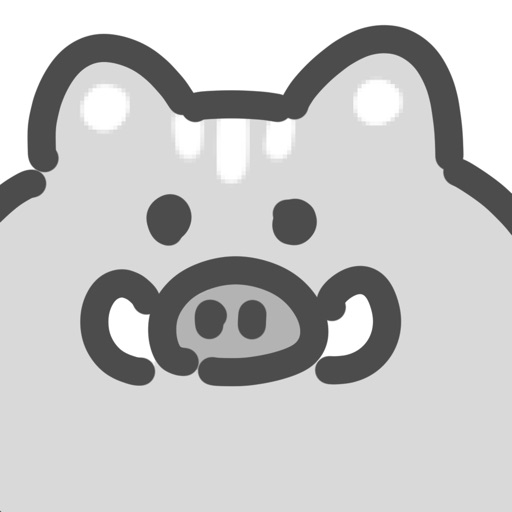 gray boar sticker
