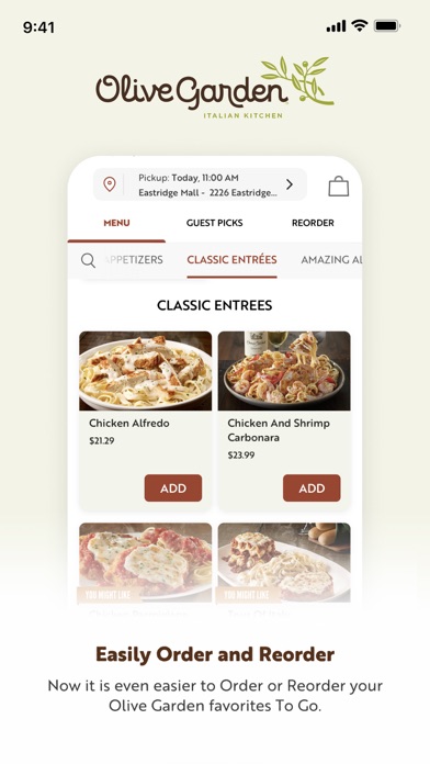 Olive Garden Italian Kitchen Screenshot