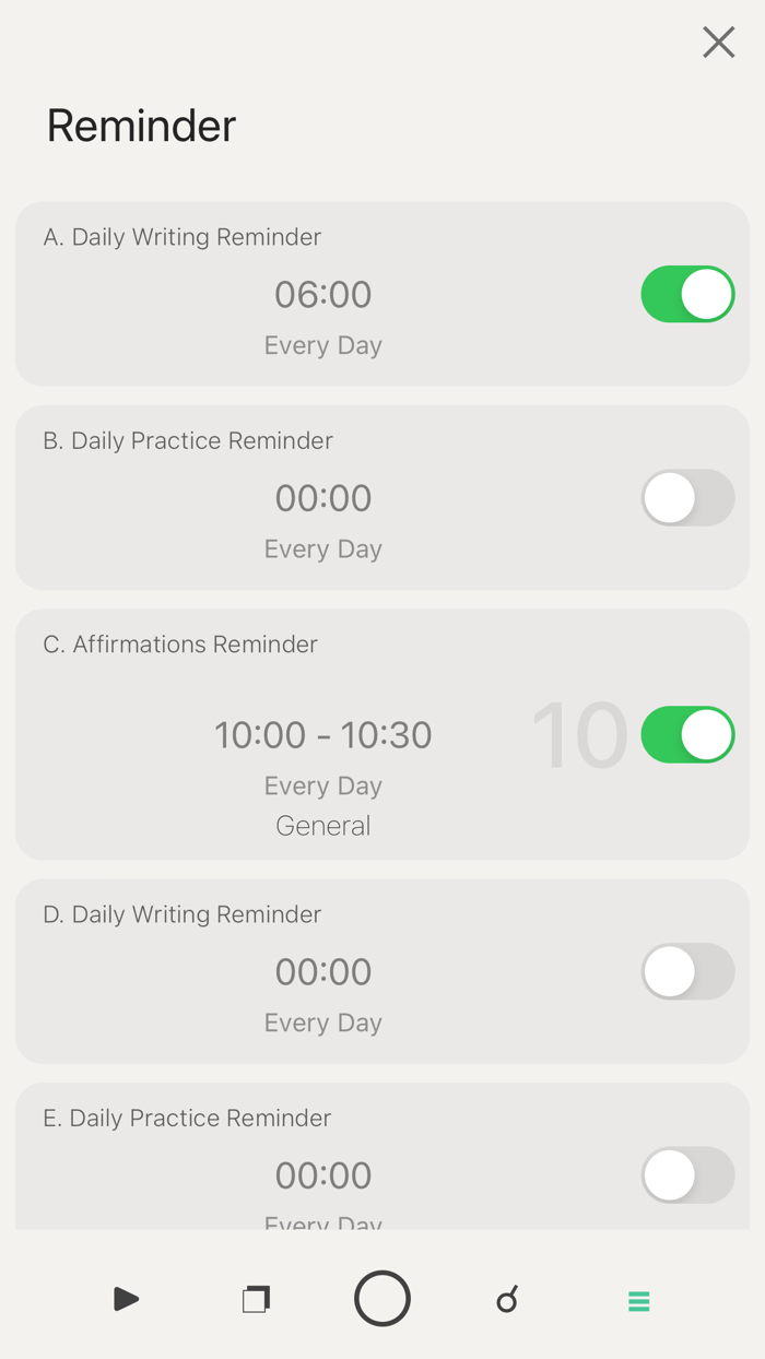 Affirmations Reminders