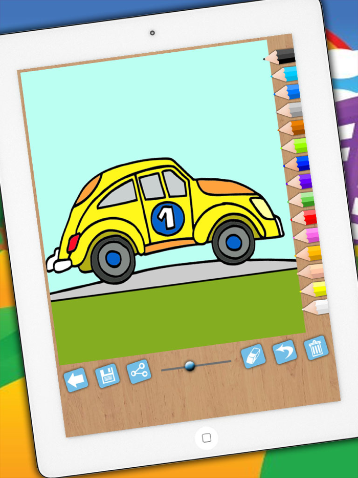 Magic Cars Coloring Book Game